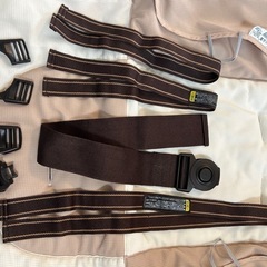 【美品】コンビ ネムリラ ハイローチェア バウンサー 花柄 ブラウン 折りたたみ可の画像