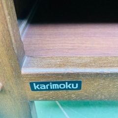 カリモク　KARIMOKU スリッパラック　収納棚　大理石調天板の画像