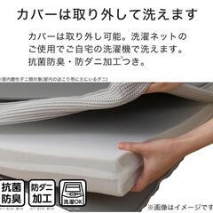 【新品未使用】ニトリ　敷布団　マットレス　低反発・高反発　両面仕様の画像