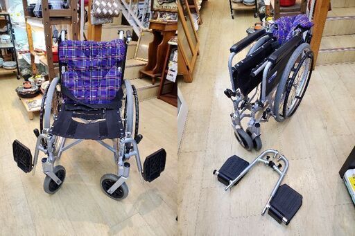 KAWAMURA カワムラ 車椅子 車いす 介助用 介護用 自走式 折りたたみ式