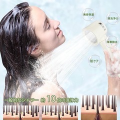 【新品】高水圧シャワーヘッド 節水 塩素除去 3段階モードシャワー 極細水流 肌ケアの画像