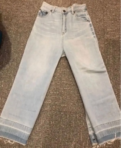 値下不可 新品 ユナイテッドアローズ カットオフワイドデニム パンツ M レディース