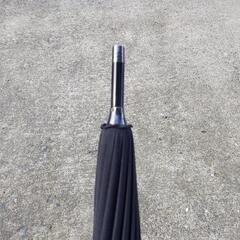 傘 高級紳士傘 木製手元 甲州織 ブラック イエロー 黒 黄色 匠の絆屋の画像