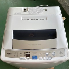AQUA 全自動電気洗濯機 AQW-P70D(W) 2015年製　7.0kg 動作確認済の画像