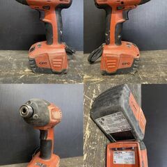 【引き取り限定】【中古品】HILTI ヒルティ SID144-A 充電式インパクトドライバ/SFH144-A 充電式ドリルドライバ バッテリ(14.4V/2.6Ah)×2,充電器,ケースの画像