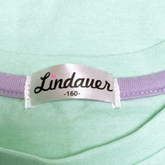 美品Lindauerリンドールミントグリーン半袖チュニック メッシュサイズ160の画像