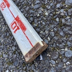 ★ネオビンテージ！昭和レトロ！3m 測量ロッド (アルミ製) 伸縮 測量 計測 古道具 古民具 ジャパン ビンテージ レトロ雑貨の画像
