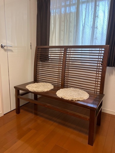 バリ風ハンドメイド ソファベンチ＆テーブルセット