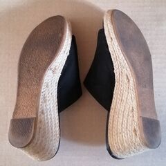 黒のサンダル１　Ｍの画像