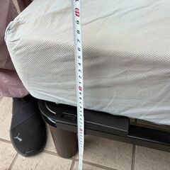 ★中古品 シンプル シングルベット 193×93.5㎝ ロータイプ♪♪の画像