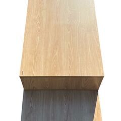 朝日木材加工 テレビ台 SW style 55型 幅139‐180㎝ ナチュラル 収納付き 伸縮タイプ AS-SW1400-NAの画像