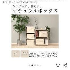 山善(YAMAZEN) 収納ボックス (ふた付き) 3個セット カラーボックス対応 (内側が拭ける・折りたためる) コットン100%使用の画像
