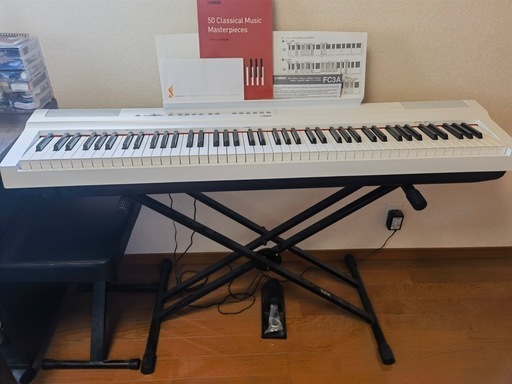 YAMAHAヤマハ電子ピアノP-125（ホワイト）