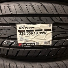 225/55R19⭐️日本製⭐️新品タイヤ⭐️ブラックホイール⭐️ハリアー⭐️CX5⭐️CX8の画像