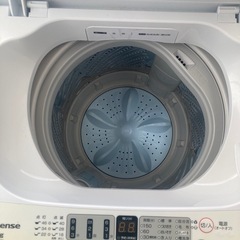 洗濯機　Hisense 2024年製の画像
