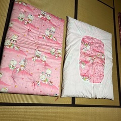 普通サイズキティちゃん敷布団とベビー布団セット