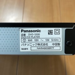 Panasonic DVDプレイヤー
の画像
