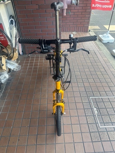 ★稀少品★18インチ　Bianchi【ＢD－1】（Fretta) フレッタ　軽量アルミフレーム　8speed　折り畳み自転車　黄色