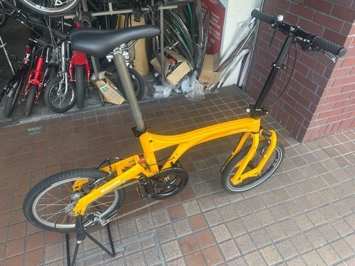 ★稀少品★18インチ　Bianchi【ＢD－1】（Fretta) フレッタ　軽量アルミフレーム　8speed　折り畳み自転車　黄色
