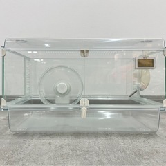 SNT666 GEX Glass Harmony 450 付属給水器 付属回し車付き ハムスターゲージ オールクリアケージ ジェックスフィムルヒーター セット の画像