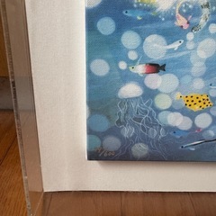 藤城清治「夕日の中の愛の奇蹟」キャンバスジクレーの画像