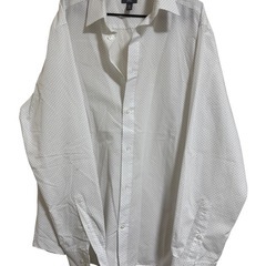 H&M ドット柄長袖シャツ Lとブラックロングスカート Mの画像