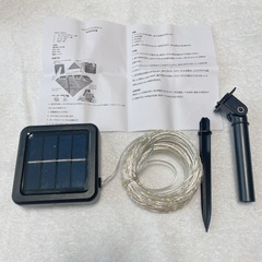ソーラー LED ストリングライト イルミネーションライト 200LED電球の画像
