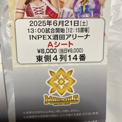 女子プロ観戦チケット　即対応可能の画像