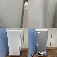 I385 🌈 ジモティー限定価格！ 人気のレトロデザイン♪ e angle 冷蔵庫 (149L) ⭐ 動作確認済 ⭐ クリーニング済の画像