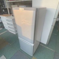 【リサイクルサービス八光】2018年製　三菱電機　冷蔵庫 （146L・右開き） 2ドア シャイニーシルバー MR-P15D-Sの画像