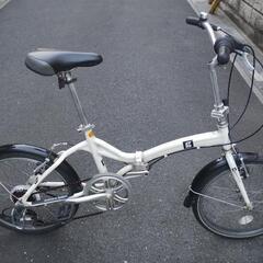 【良品】アルミフレーム 20インチ折り畳み自転車 外装6段変速 ...