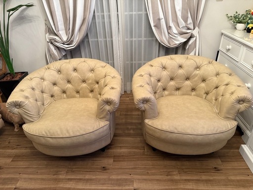 1人掛けソファ　2脚セット