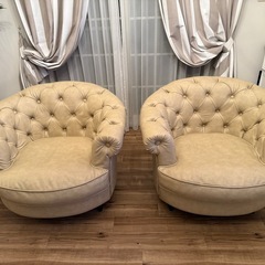 1人掛けソファ　2脚セット