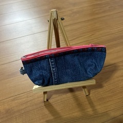 デニムリメイク　ハンドバッグ　マルチケース　ペンケースの画像