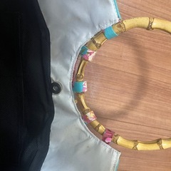 バンブーハンドルトートバッグの画像