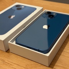 【他サイトで売却決定】【美品・修理歴なし】iPhone13mini 128GB ブルー【保護ガラス付】 の画像