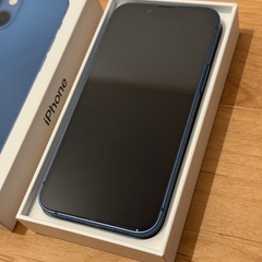 【他サイトで売却決定】【美品・修理歴なし】iPhone13mini 128GB ブルー【保護ガラス付】 の画像