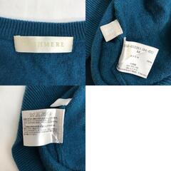 UNIQLO【ユニクロ】 カシミヤ100%/セーター【メンズM/青系/blue】長袖Ｔシャツ カットソー/Vネック/Tops/Shirt◆BJ050-gの画像