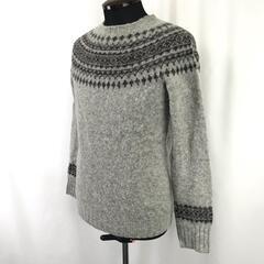 スコットランド製★HOWLiN'【ハウリン】 ウールセーター【メンズXS/グレー/gray】Tops◆BJ050-hの画像