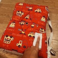 防災頭巾　働く車の画像