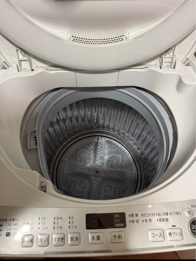 シャープ　洗濯機　7kg　2022年製　ES-GE7F-W 