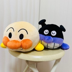 アンパンマン、バイキンマンぬいぐるみ2点セット
