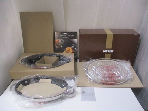 G∀30 フライパン MEYER マイヤー SCA-4S オール イン ワン オーバルパン 未使用品 検：両手鍋 IH対応
