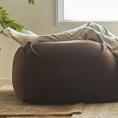 無印良品　人をダメにするクッション　ブラウン