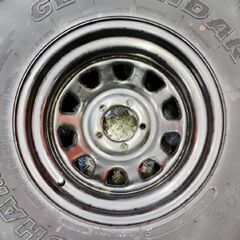 走行短 YOKOHAMA GEOLANDAR M/T G003 35×12.50R15 LT 2021 夏タイヤ デイトナ 15インチ 8J5HPCD114.3約+15 深リム TJラングラー等(KTS184)の画像