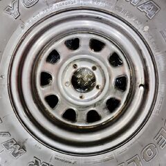 走行短 YOKOHAMA GEOLANDAR M/T G003 35×12.50R15 LT 2021 夏タイヤ デイトナ 15インチ 8J5HPCD114.3約+15 深リム TJラングラー等(KTS184)の画像