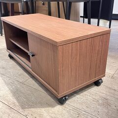 ニトリ キャスター付きテレビ台 ローボード 横幅79.5cm 奥行34cm 高さ34cm ブラウン 茶色 ★買取帝国 志木店の画像
