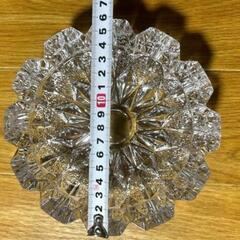 昭和レトロ　大型　ガラス灰皿　２個　クリスタル　小物入れの画像