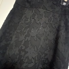 美品♡GUのジャガードバッグリボンスカートです☺️の画像