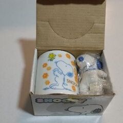 スヌーピーのマグカップ(マスコット付)の画像